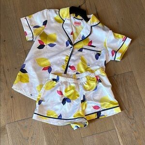 Kate spade lemon pj shorts set